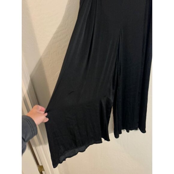 Soft Surroundings Black Perfect Palazzo Wide Leg Scandi Girl Pants - Picture 4 of 14